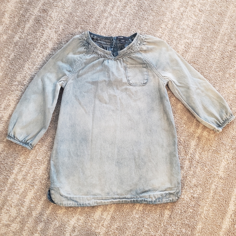 Baby Gap Long Sleeve Denim Dress